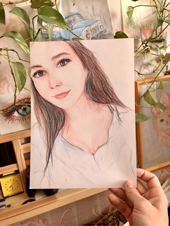 Акварельными карандашами, формат А 4 | Пикабу