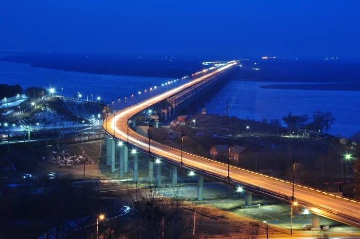 Amur miracle - one of the most beautiful bridges in Russia - My, Khabarovsk, Bridge, Amur, Amur River, Architecture, Story, The photo, Дальний Восток