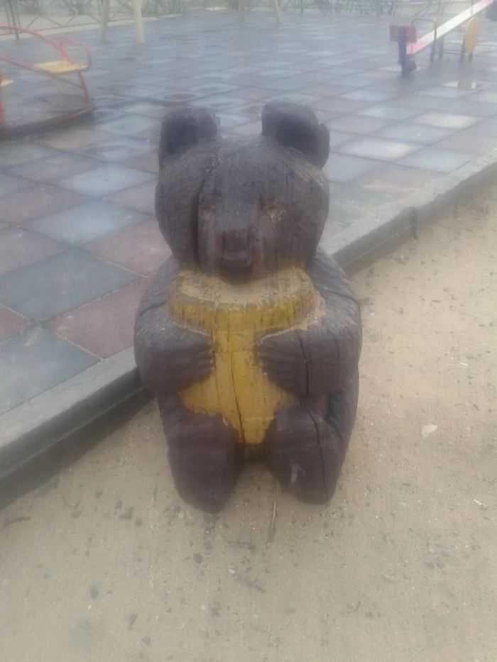 Pshshshsht, child, come here, I'll show you something))))) (7292, Aktau at home at home) - My, Kazakhstan, Kripota, Aktau, Longpost, Wood sculpture