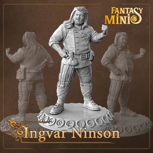 Continuation of the post Miniature for tabletop games Ingvar Ninson - My, Miniature, Fantasy, Fantasy, Books, Cover, Character Creation, Fictional characters, Dungeons & dragons, , Board games, Tabletop role-playing games, Games, Figurines, Reply to post, Longpost