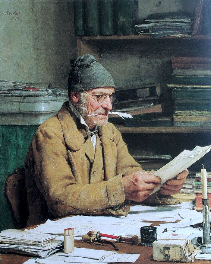 village clerk - Art, Painting, Painting, Clerk