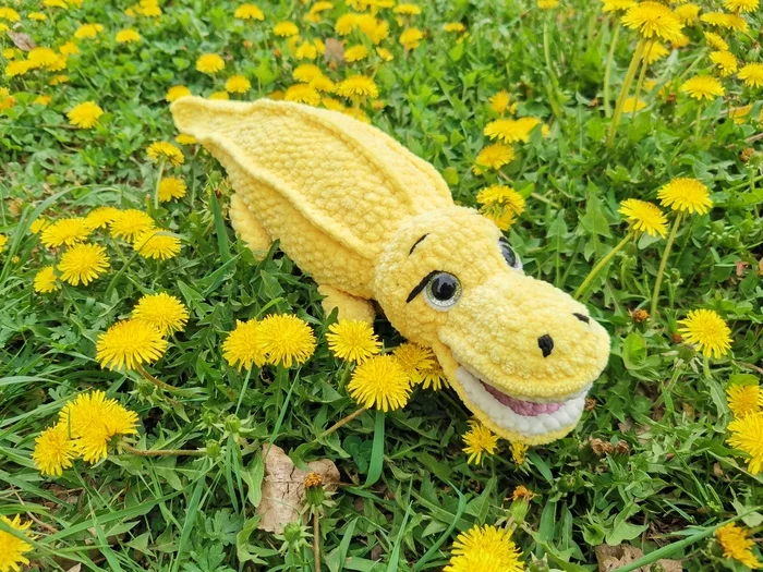 Crocodile on the loose! - Crochet, Barnaul, Crocodile, Spring, Knitted toys, Crocodiles