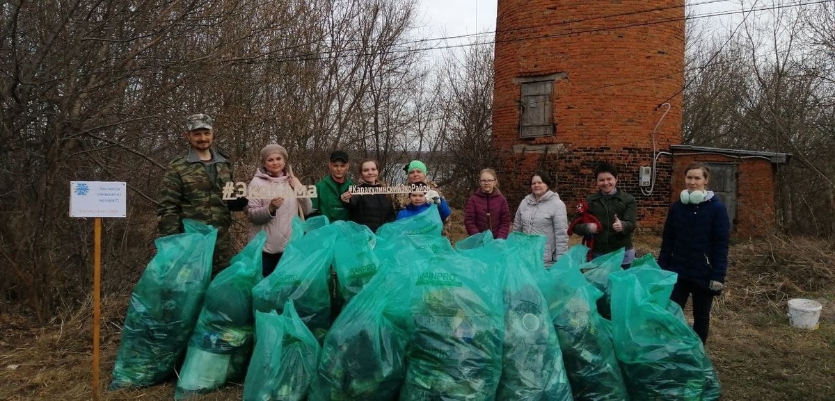 In the Karakulinsky district of Udmurtia, 4,000 people simultaneously participated in the Clean Games, which is 40% of all residents! - My, Clean Games, Cleaning, Saturday clean-up, Separate garbage collection, Udmurtia