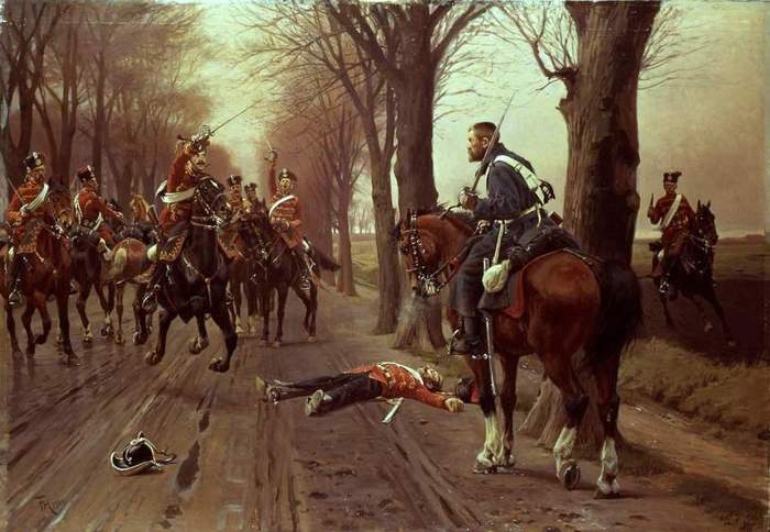 The last battle of the dragoon - Denmark, Prussia, Painting, Dragoons, Cavalry, Story, Feat, Longpost