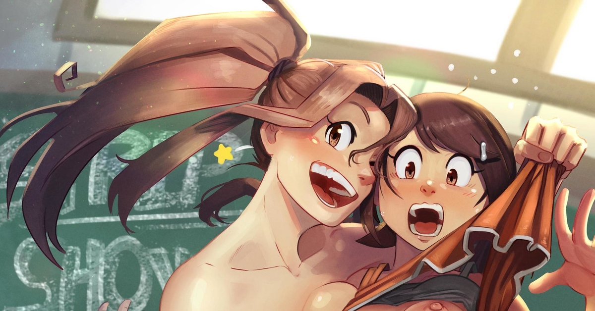 Mimi Tachikawa & Kari Kamiya - NSFW, Art, Anime, Anime art, Digimons, Digimon adventure, Girls, Erotic, Hand-drawn erotica, , Boobs, Labia, Pubes, Topless, Strip, Sports uniform