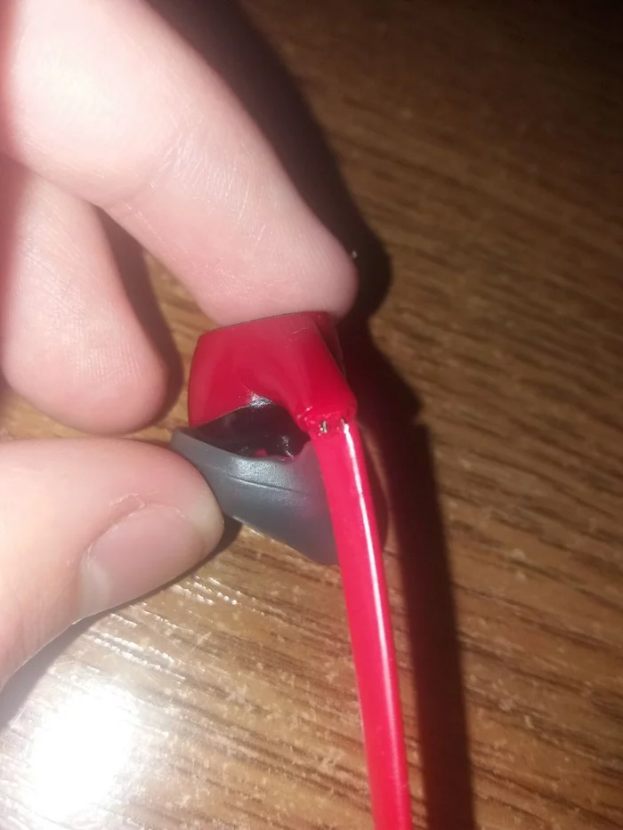 Broken wire - My, Headphones, The wire, Repair, Question, Help