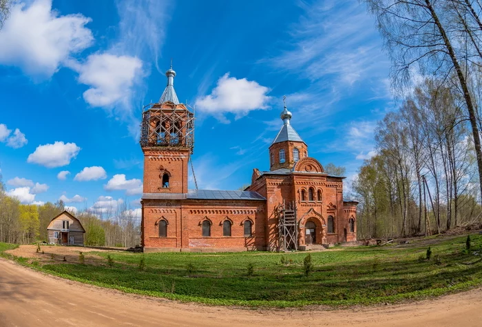 Church of St. Nicholas the Wonderworker - My, Church, St. Nicholas the Wonderworker, Pskov region, Temple, Spring, Zenitar, Nikon D750, Nikon