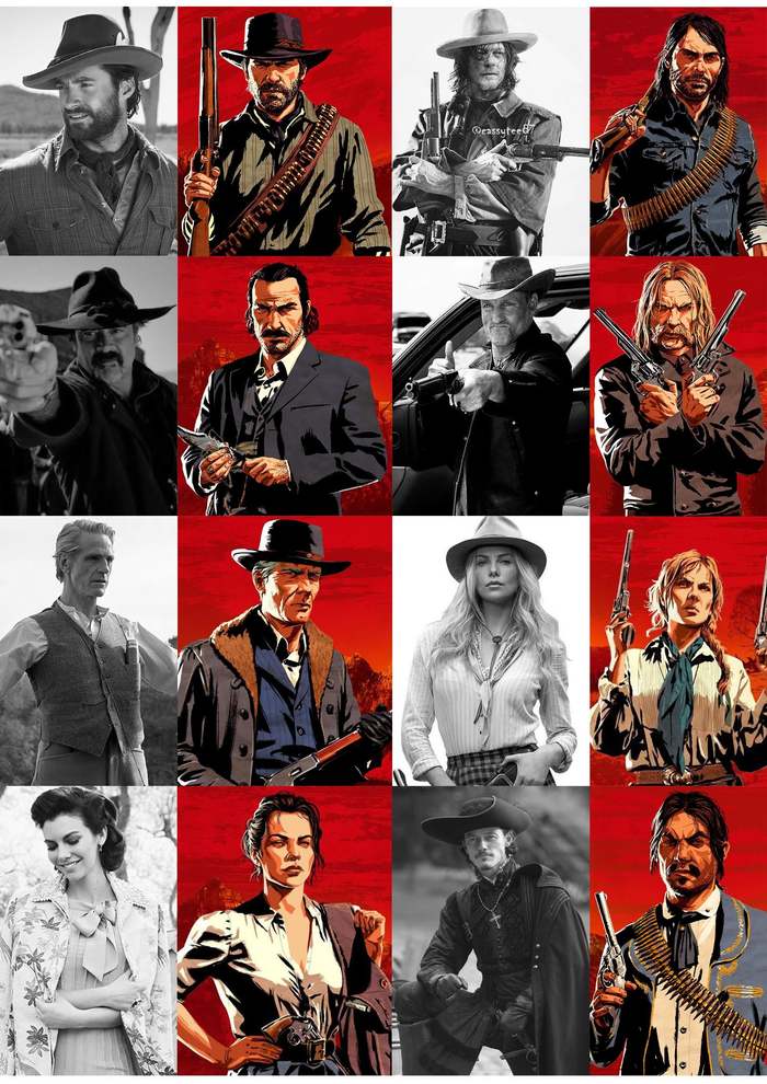 The perfect cast for the film adaptation of Red Dead Redemption 2 - Games, Red dead redemption 2, Celebrities, Actors and actresses, Characters (edit), Screen adaptation, Fan Casting