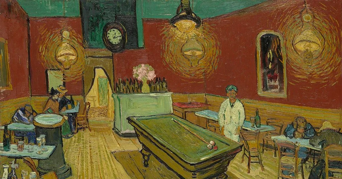Two completely different night cafes from a completely different Van Gogh - My, Painting, Painting, Art, Artist, van Gogh, France, Impressionism, Cafe, , Art history, Oil painting, Paul Gauguin, Masterpiece, Longpost