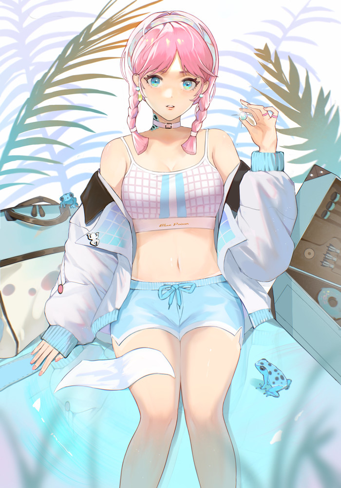 Blue Poison , Anime Art, Arknights, Blue Poison,  