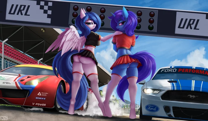 Race Girls - NSFW, My Little Pony, Антро, Original Character, Pony-Way, MLP Edge