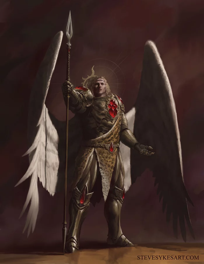 The Angel - Art, Creation, Primarchs, Warhammer 40k, Blood angels, Sanguinius, Wh Art