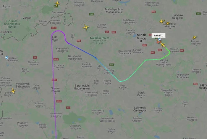 Belarus forcibly landed a plane to arrest the editor of telegram channels - Politics, Republic of Belarus, Protests in Belarus, Aviation, Terrorism, Mat, Longpost, Ryanair, Airplane, , NEXTA, Roman Protasevich