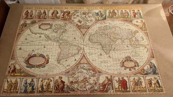Puzzle for 2000 pieces - My, Puzzle, Creation, Needlework with process, Longpost
