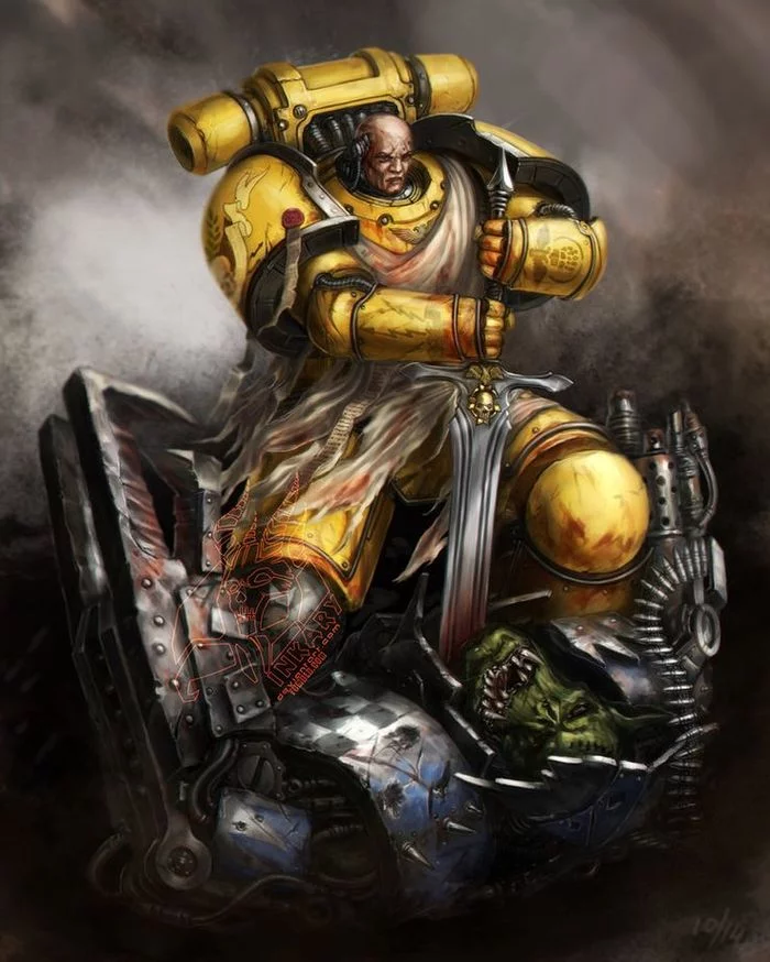 Sigismund: Champion of Death - My, Warhammer, Warhammer 40k, Sigismund, Imperial fists, Video, Longpost