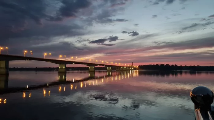 Кама на закате, Пермь и новая набережная - Моё, Мобильная фотография, Закат, Река Кама, Пермь