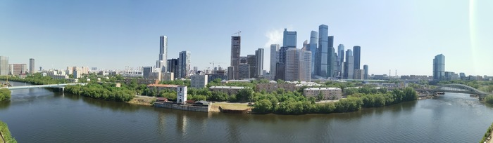 sudden panorama - My, The photo, Amateur photography, Moscow City