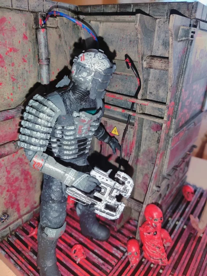 Diorama Dead Space - My, Diorama, Modeling, Neca, Figurines, Dead space, Needlework without process, Video, Longpost