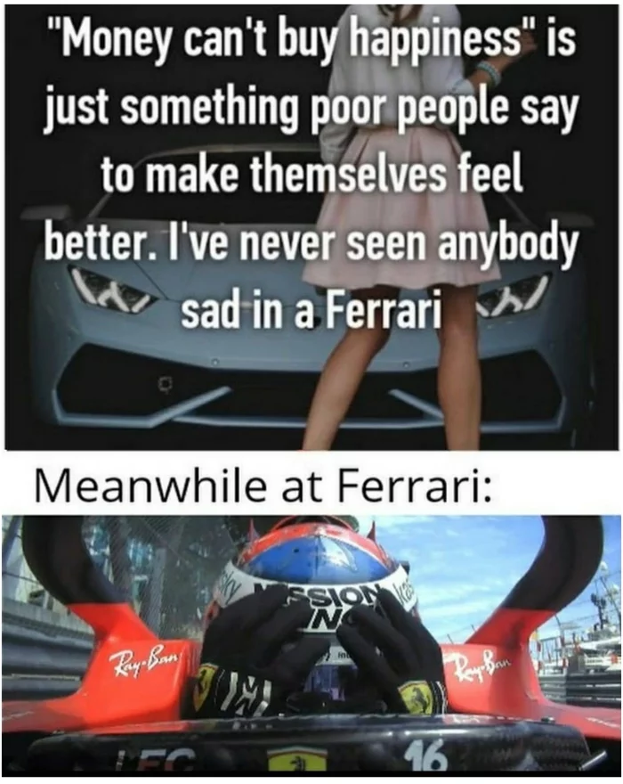 And we all saw! - Ferrari, Reddit, Money, Picture with text