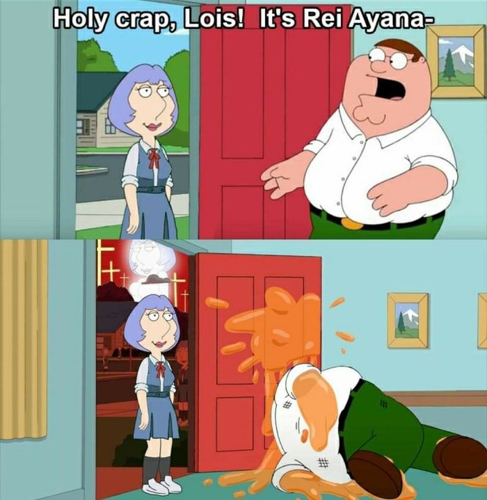 Охренеть, Лоис! Это же Рей Аянами из...