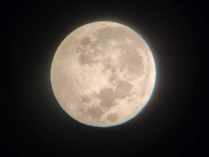 Yesterday's Supermoon - My, moon, The photo, Amateur photography