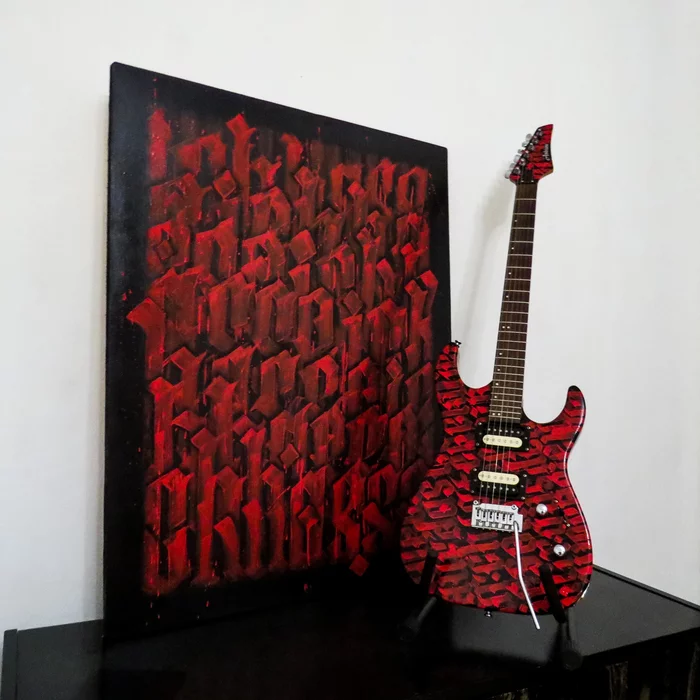 Ich hasse - My, Calligraphy, Gothic, Painting, Art, Graffiti, Lettering, Textures, Paints, , Painting, Canvas, Acrylic, Shadow, Mainstream, Decor, Video, Longpost, Protest, Riot, Rally, Guitar, Rock, Punk rock