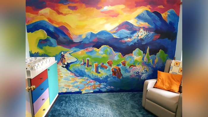 Девушка украсила комнату сына в стиле третьего Ведьмака