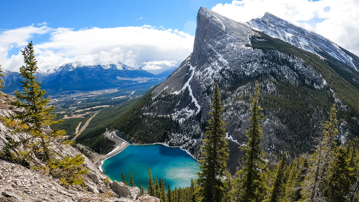 Одна из самых красивых гор в Канаде Горы, Канада, Вершина, Хребет, Альпинизм, Приключения, Активный отдых, Видео, Длиннопост