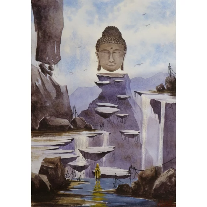 In search. - My, Watercolor, Painting, Painting, Art, Art, Drawing, Buddhism