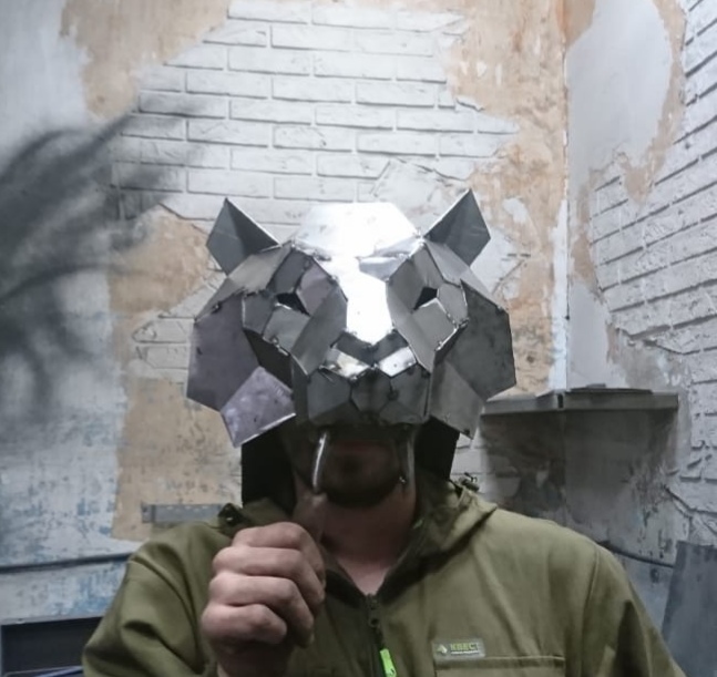 Production of an original steel helmet according to a customer's sketch - Helmet, Tiger, Welding, Handmade, Armor, Tig, Sandor Clegane, Longpost