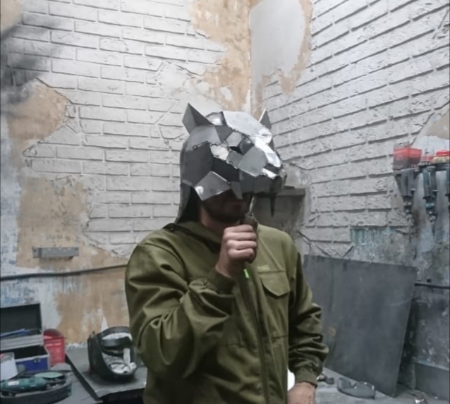 Production of an original steel helmet according to a customer's sketch - Helmet, Tiger, Welding, Handmade, Armor, Tig, Sandor Clegane, Longpost