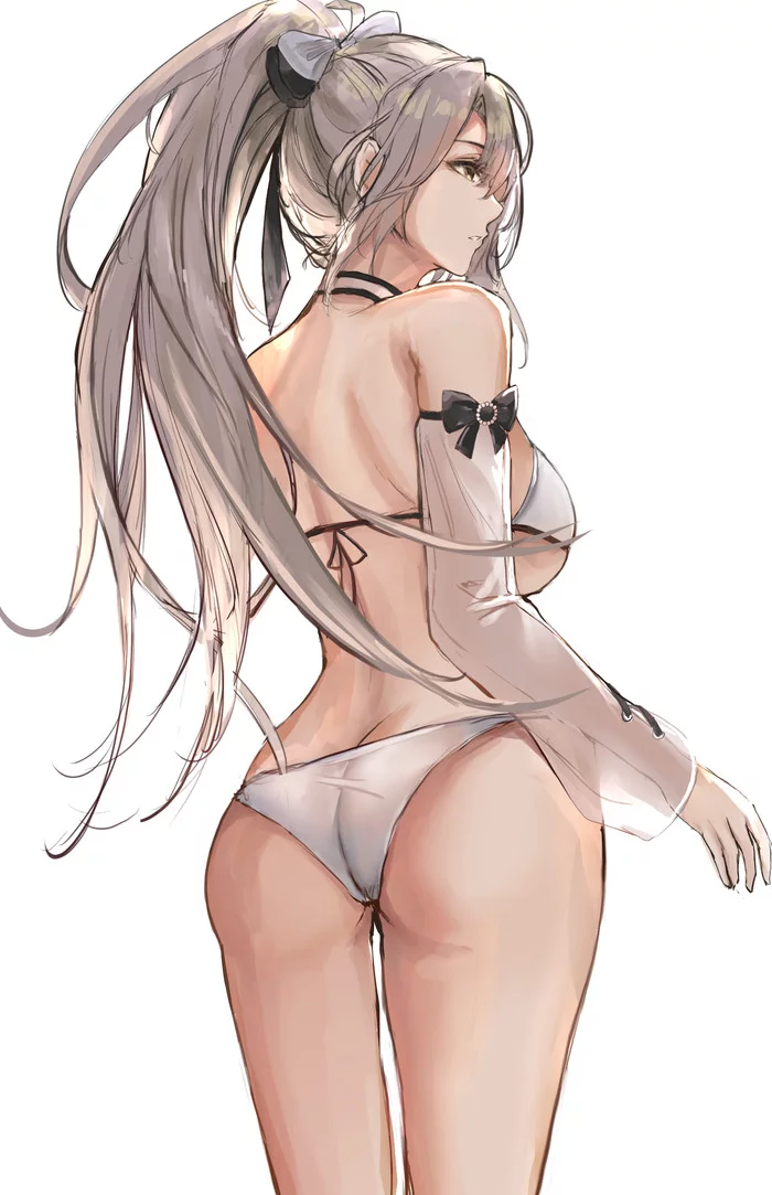 Drake - NSFW, Anime, Anime art, Azur lane, Drake, Swimsuit, Booty, Boobs, Hand-drawn erotica, , Erotic