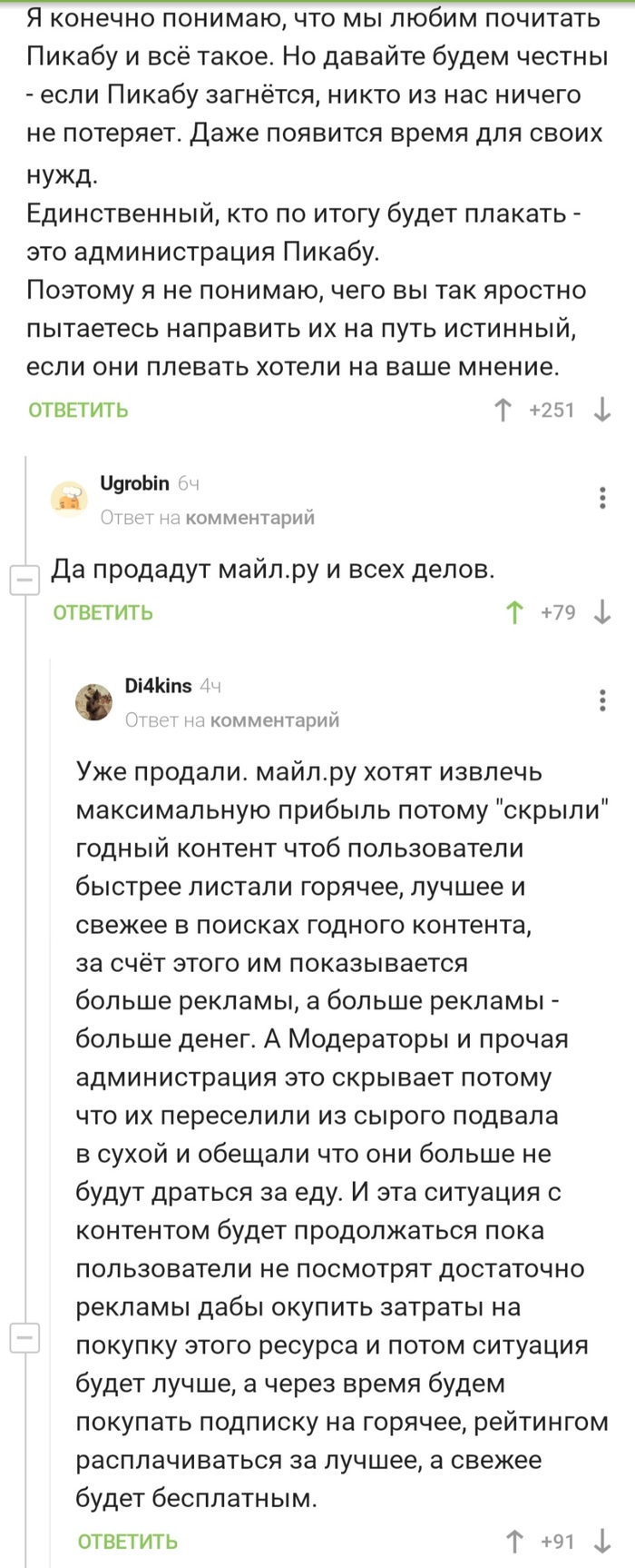 Горячее, пикабу
