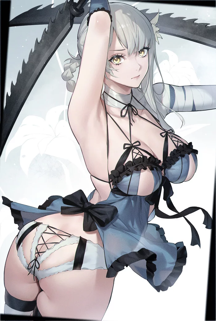 Kaine - NSFW, Anime, Anime art, Kaine, NIER, NIER replicant, Games, Art, Girls, , Booty, Boobs, Underwear