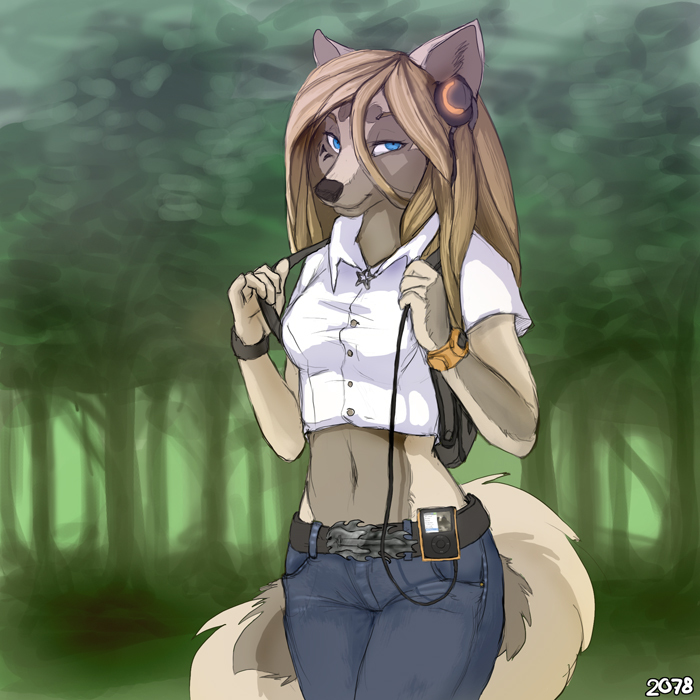 Wolf - Furry, Art, Furry art, Furry canine, Furry wolf, Music, Koul fardreamer