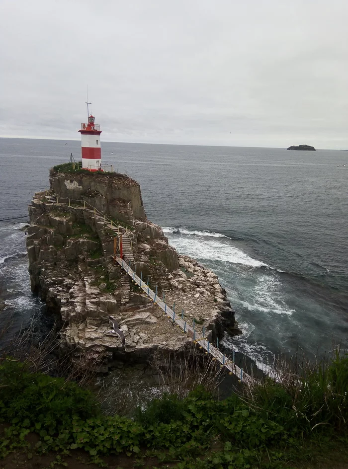 Lighthouse Basargin - My, Sea, Seagulls, The clouds, Lighthouse, Primorsky Krai, Vladivostok