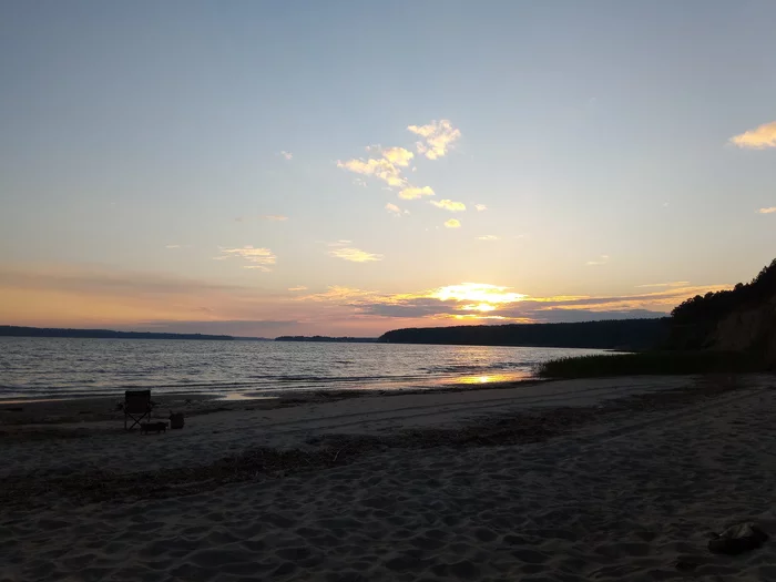 Sunset on the Berd River - My, Novosibirsk region, Sunset, Longpost