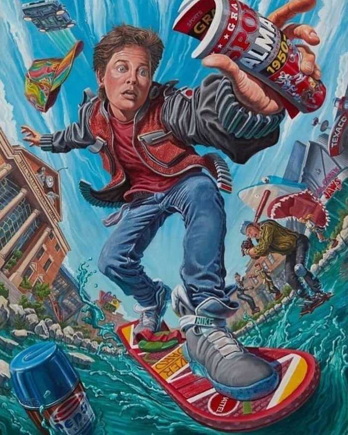 Marty McFly - Back to the future movie, Marty McFly, Drawing, Old movies, Back to the future (film)