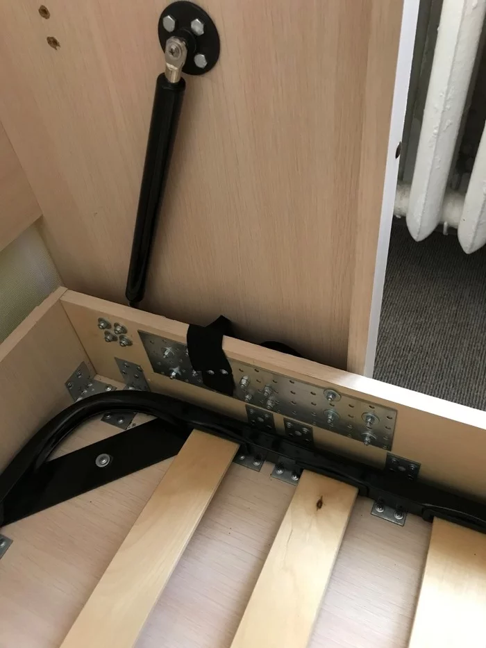 Budget wardrobe-bed - My, Furniture, Wardrobe bed, With your own hands, Repair, Bed, Longpost, Needlework with process
