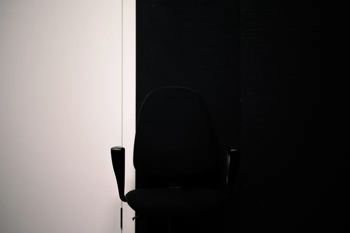 Just a black empty chair - My, The photo, Chair