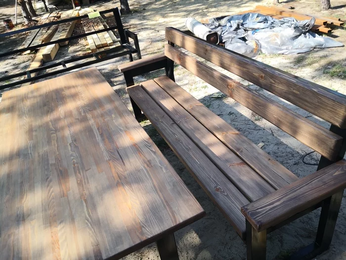 DIY garden furniture - My, Dacha, Furniture, With your own hands, Longpost, Needlework with process