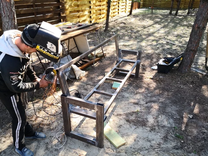 DIY garden furniture - My, Dacha, Furniture, With your own hands, Longpost, Needlework with process