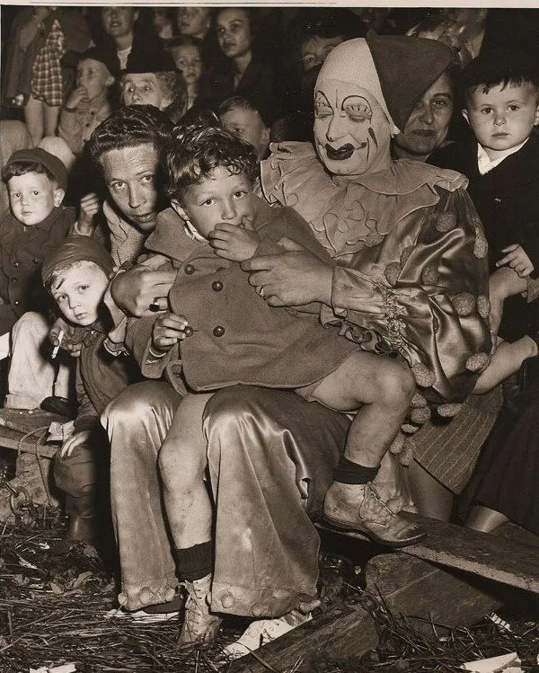 Coulrophobia or clowns in old pictures - 2 - Clown, Scarecrow, Old photo, Longpost, Phobia