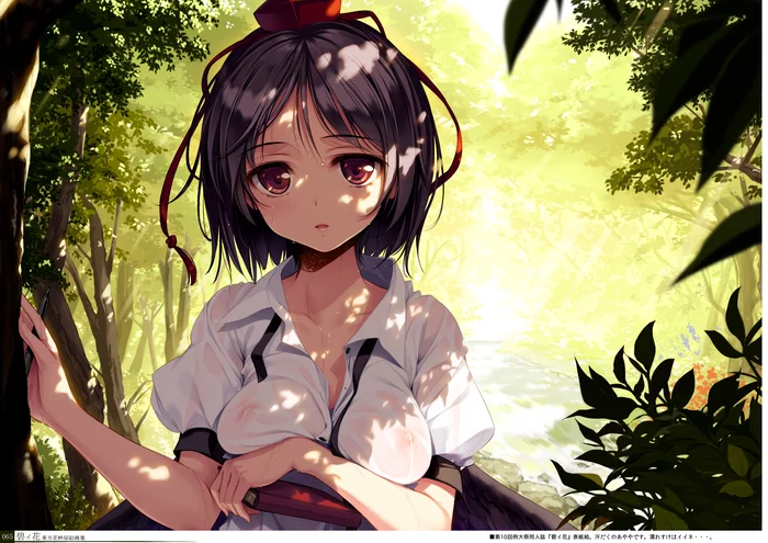 Shameimaru aya - NSFW, Touhou, Shameimaru aya, Anime art, Anime, Ke-Ta, Boobs, Hand-drawn erotica, Erotic