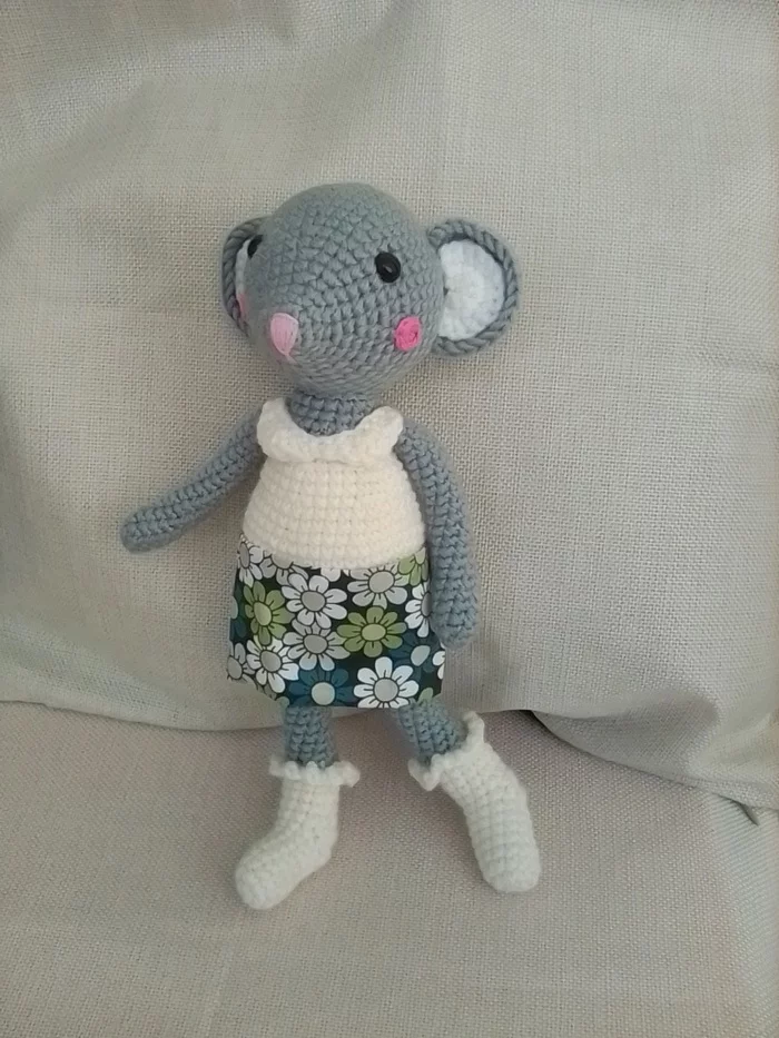 Crochet rat - My, Crochet, Knitted toys, Rat, Needlework without process, With your own hands, Toys, Amigurumi, Longpost