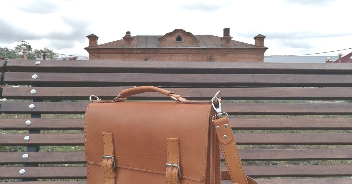 Postman - My, Briefcase, Handmade, Leather products, Creation, Accessories, Longpost