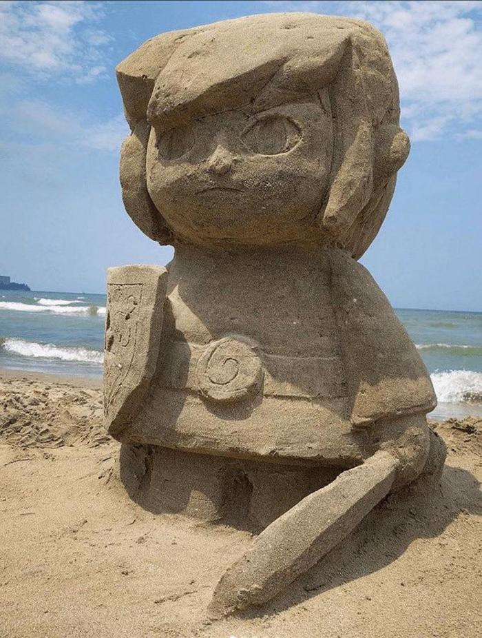 Sand Link - Link, The legend of zelda, Sand