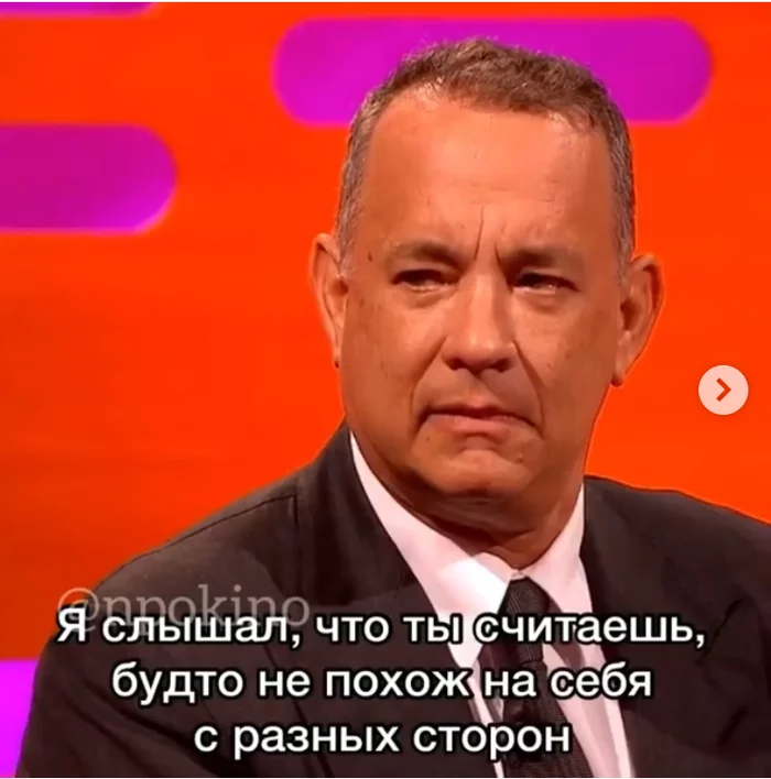 Working side of the face - Tom Hanks, Actors and actresses, Celebrities, Storyboard, The Graham Norton Show, Face, Longpost, Humor, , , From the network, Video
