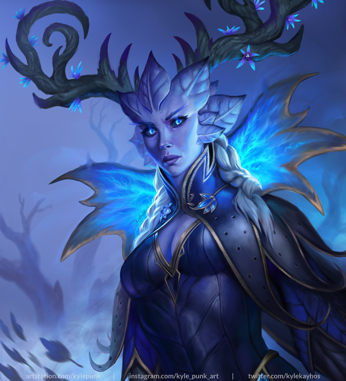  "Winter Queen"  Kyle "Punk Art" Herring World of Warcraft, Warcraft, Blizzard, Game Art, , 