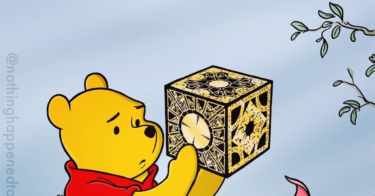 What's this? asked Pooh. Open and you will see - said Piglet - Hellraiser, Winnie the Pooh, Piglet, Humor, Images, Lemarshan casket